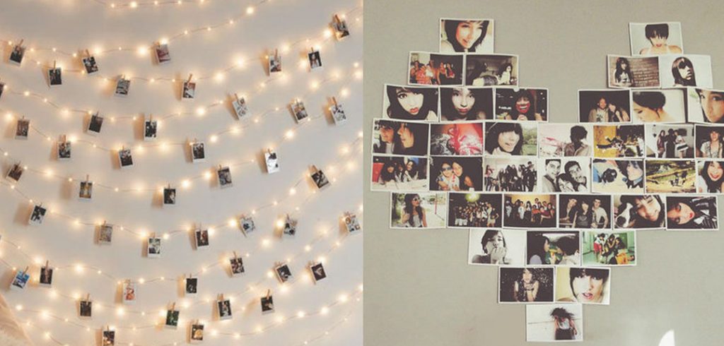 Quarto teen feminino: como organizar um mural de fotos que a sua filha vai amar
