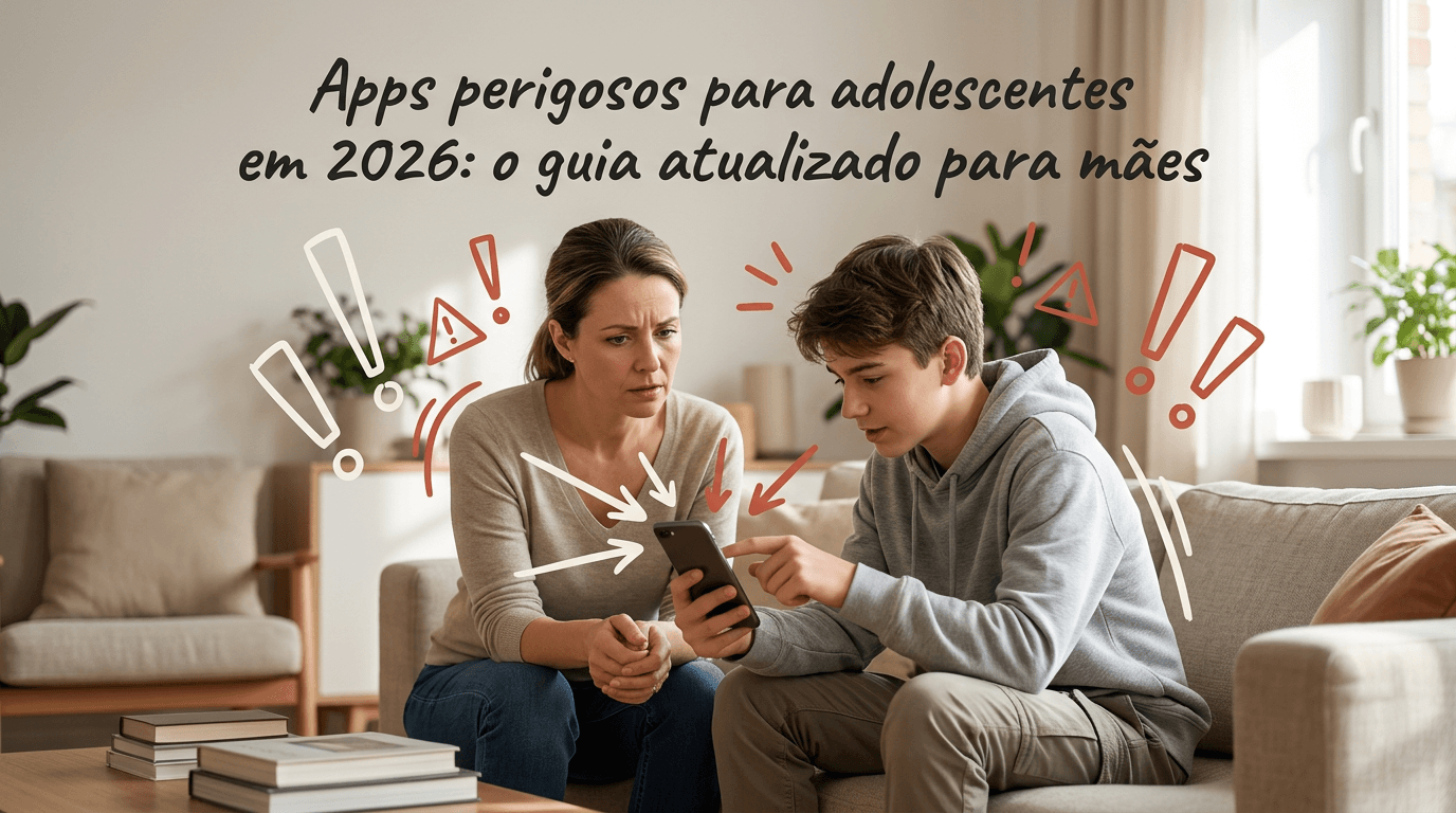 Apps perigosos para adolescentes em 2026: o guia atualizado para mães