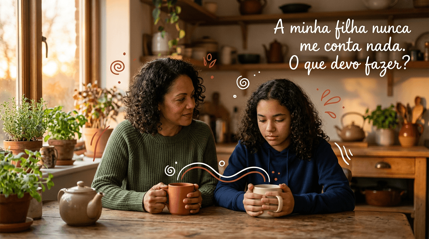 a minha filha não me conta nada
