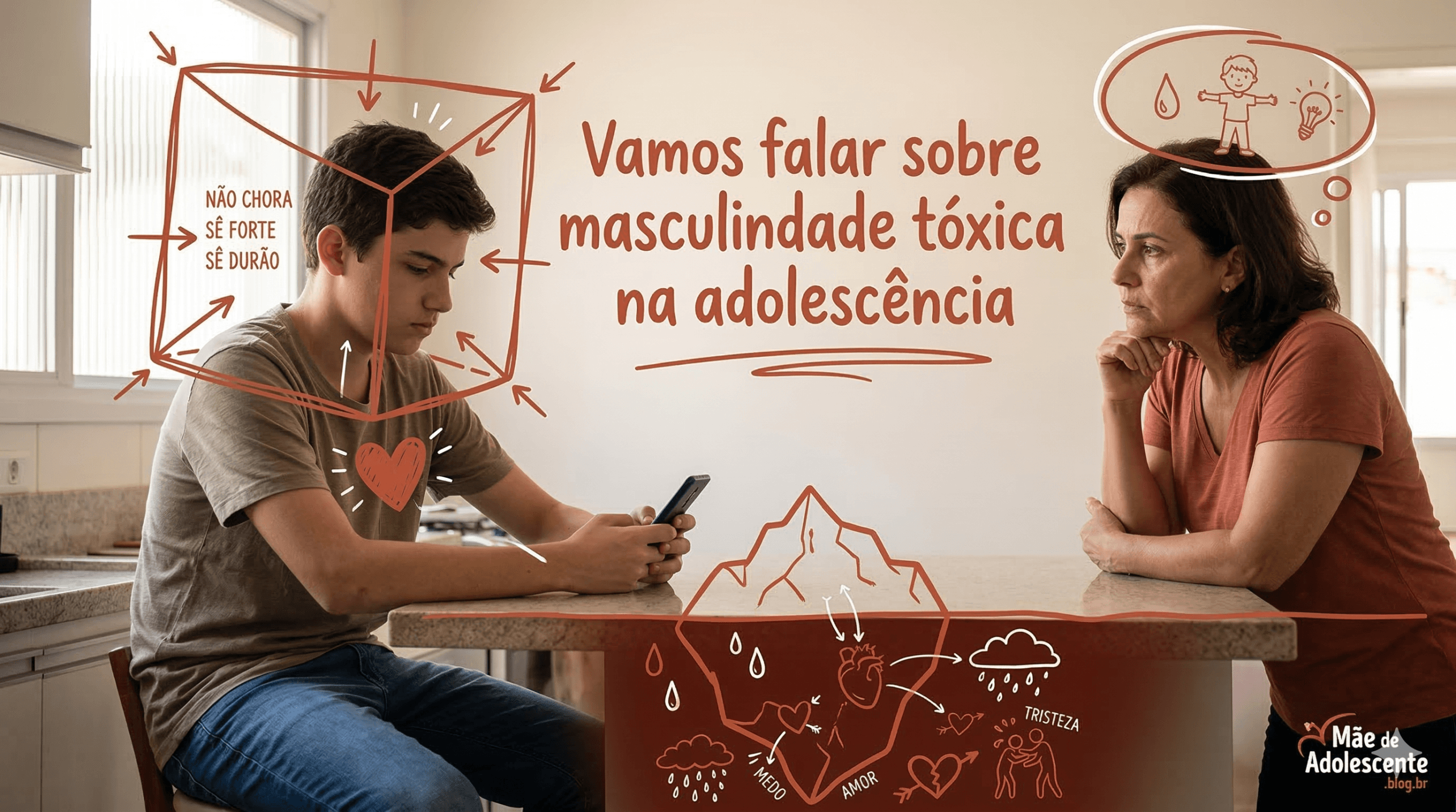 masculidade tóxica na adolescência