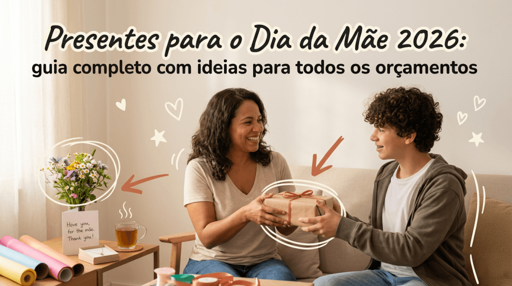 Presentes para o Dia da Mãe 2026: guia completo com ideias para todos os orçamentos