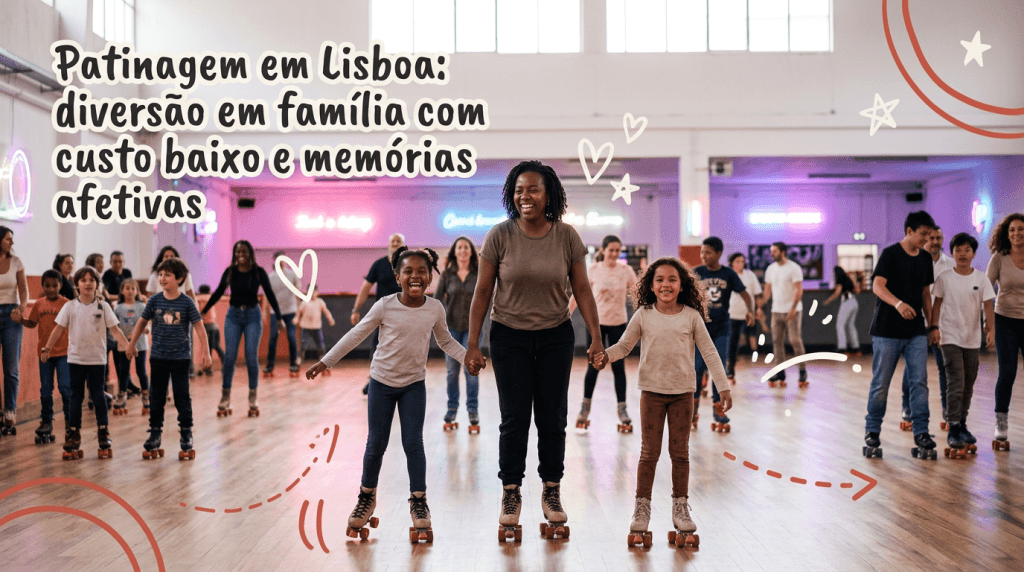 Patinagem em Lisboa passeio em família